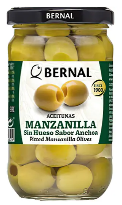 Оливки Bernal Manzanilla без кісточки 300 г